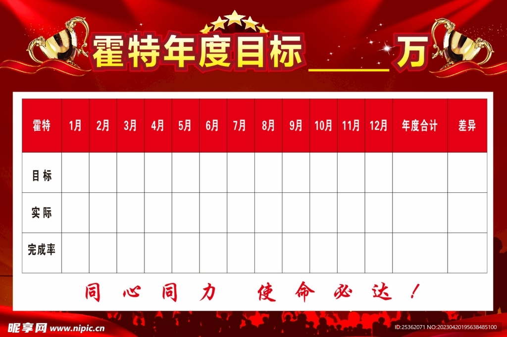 年度目标榜