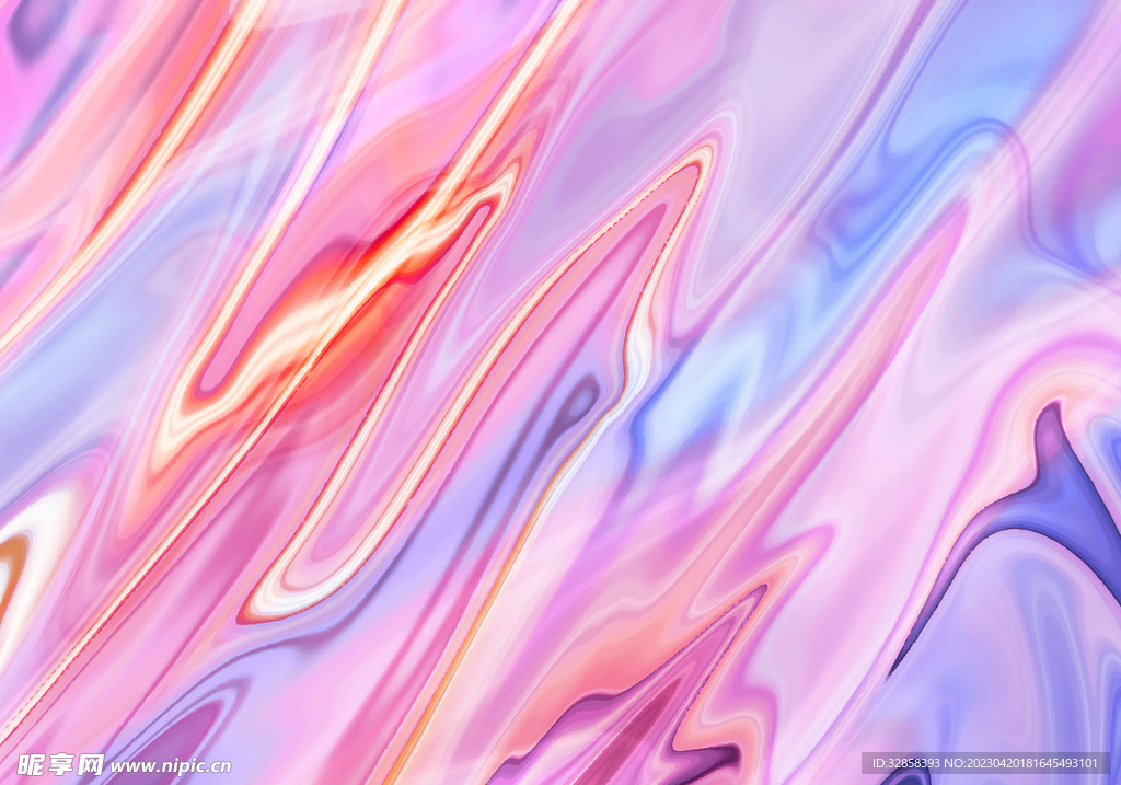 淡粉色酸性丝绸质感流体渐变背景