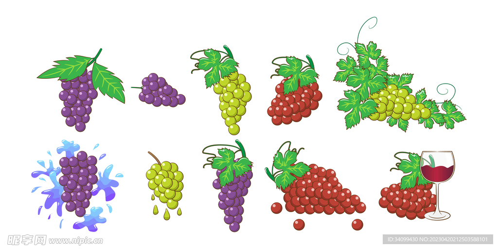 卡通葡萄