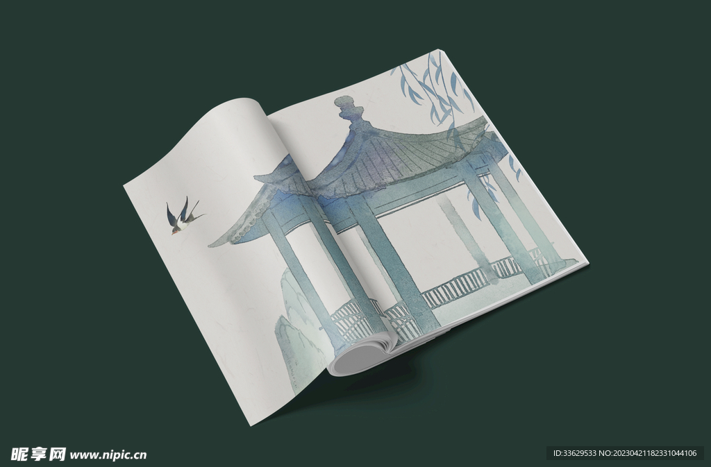 杂志画册样机图片