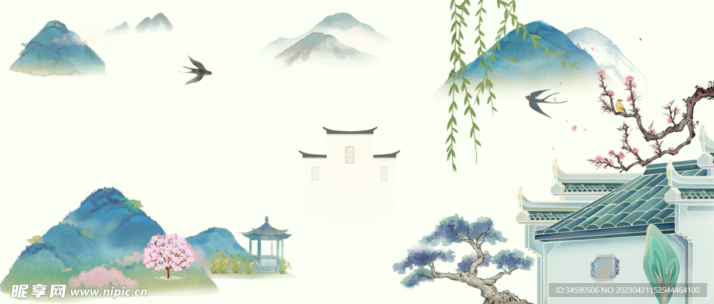 微信公众号封面古风