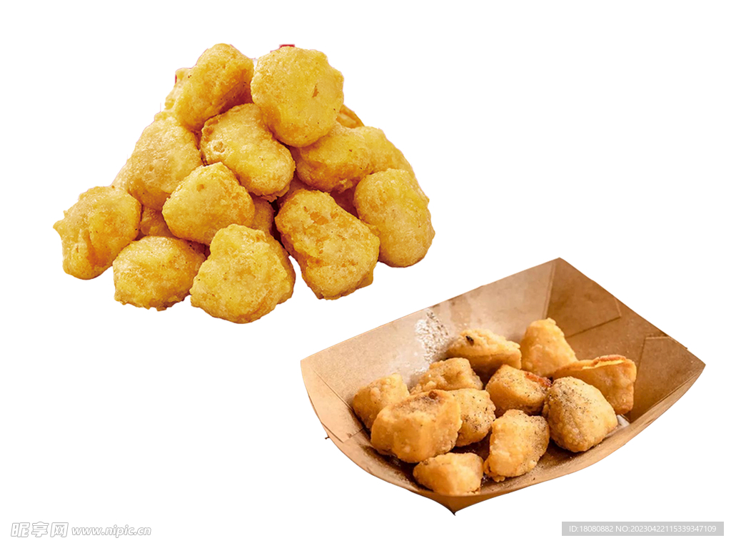 杏鲍菇 盐酥鸡块 