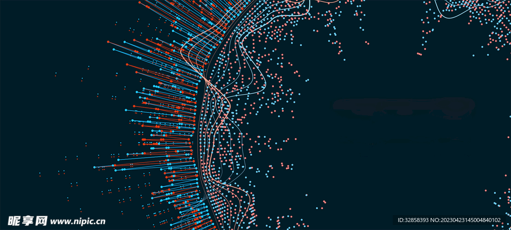 大数据AI科技线条智能背景