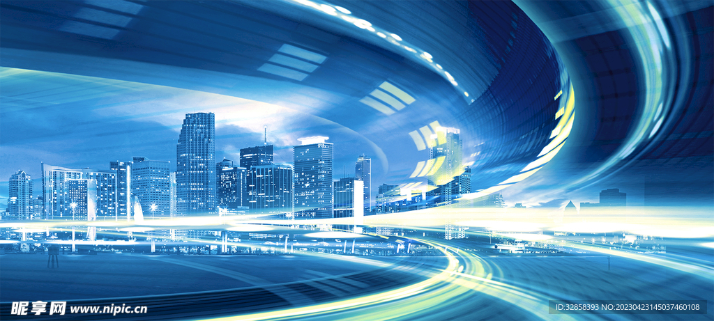 速度感AI科技线条智能背景