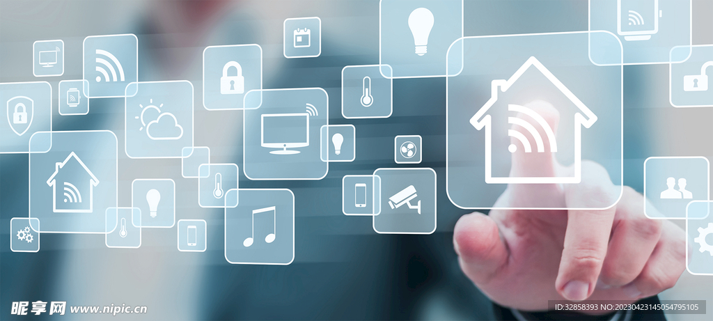 物联网概念AI科技线条智能背景