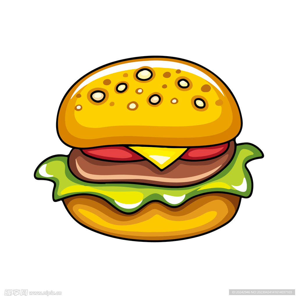 汉堡包素材
