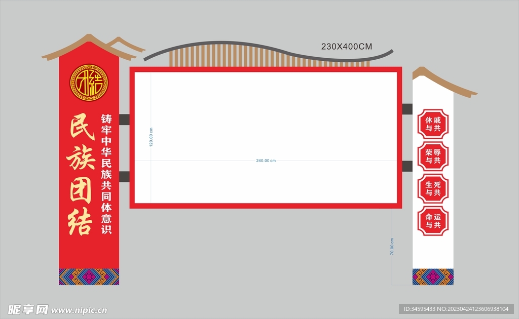 民族团结宣传栏