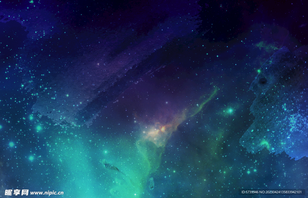 蓝色宇宙星空图片素材