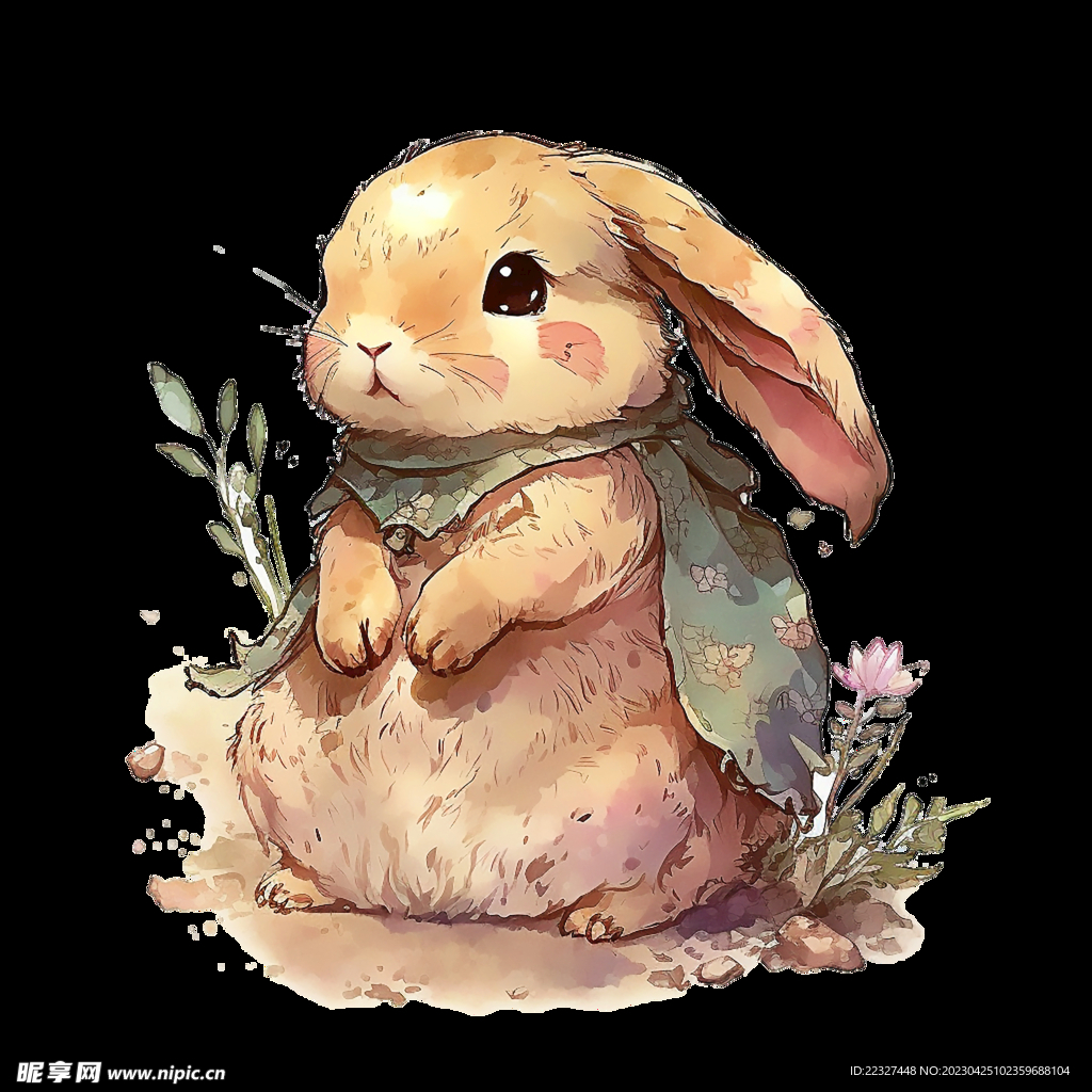 兔子手绘插画