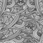 黑白线条纹理底纹矢量图 