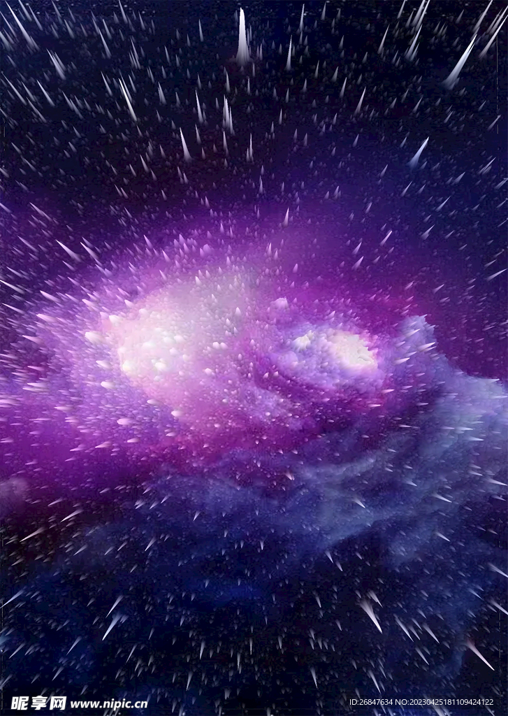 3D炸裂线条紫红渐变