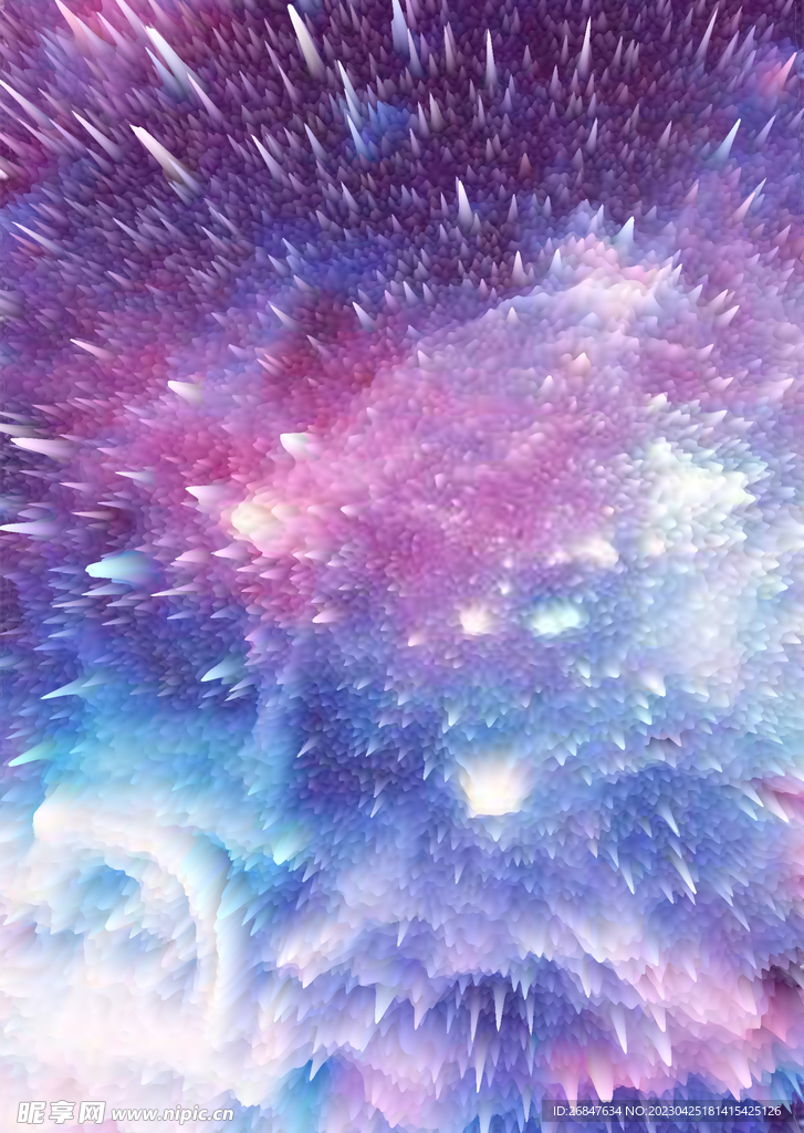 3D炸裂线条紫蓝渐变