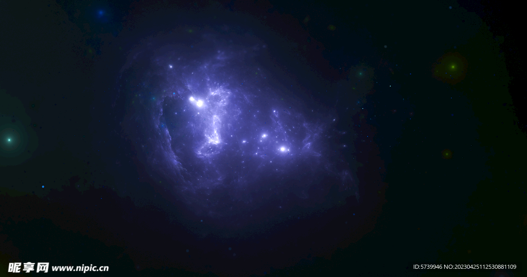 蓝色宇宙星空图片素材