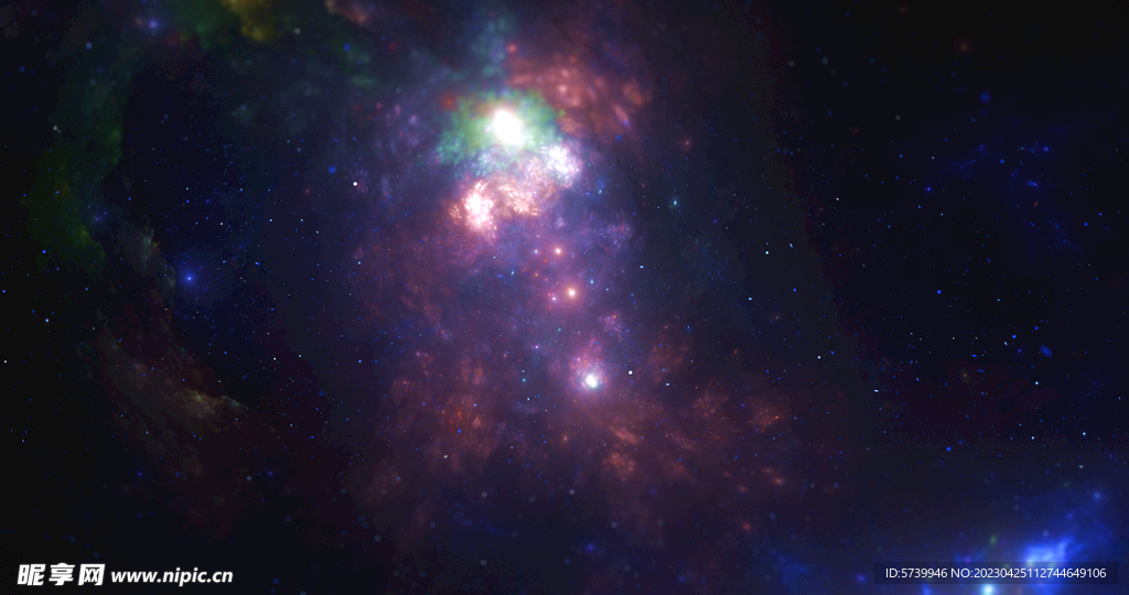 绚丽宇宙星空舞台背景