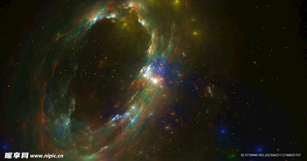 绚丽宇宙星空舞台背景