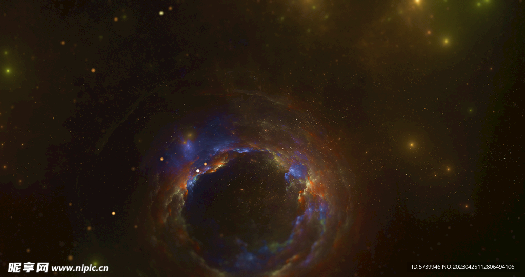 绚丽宇宙星空舞台背景
