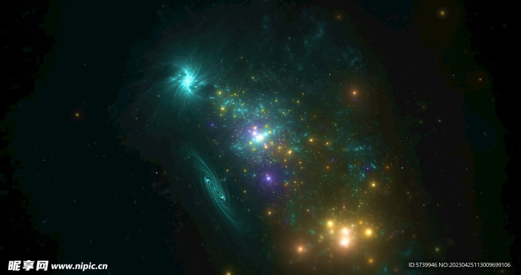 唯美宇宙星空舞台背景