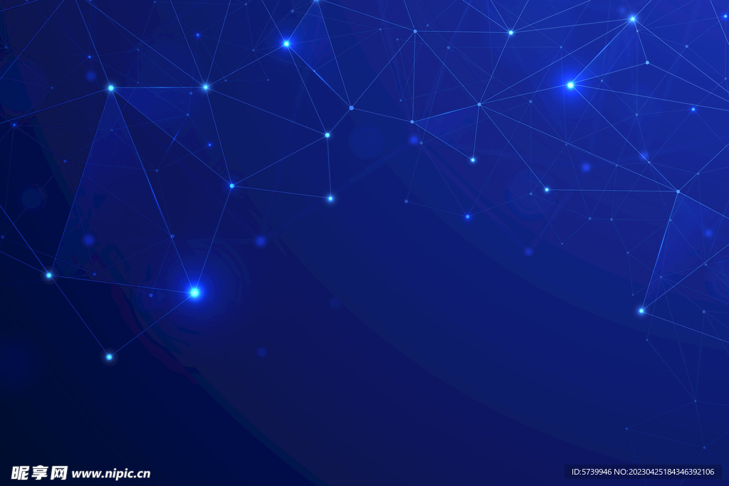 蓝色科技感会议背景图片