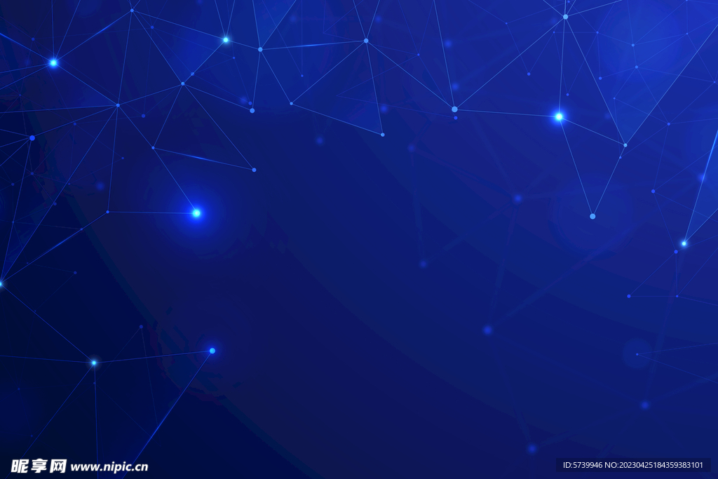 蓝色科技感会议背景图片