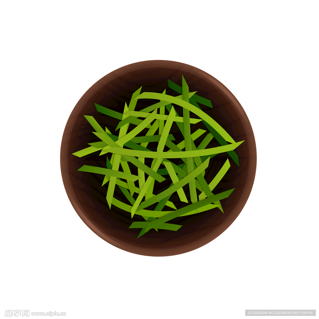 美食插画 海带丝