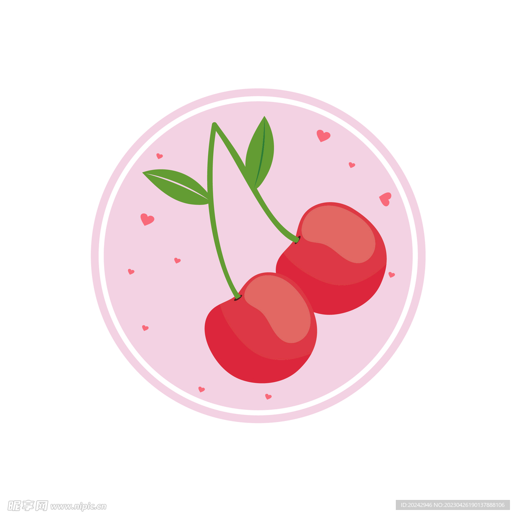 樱桃插画 