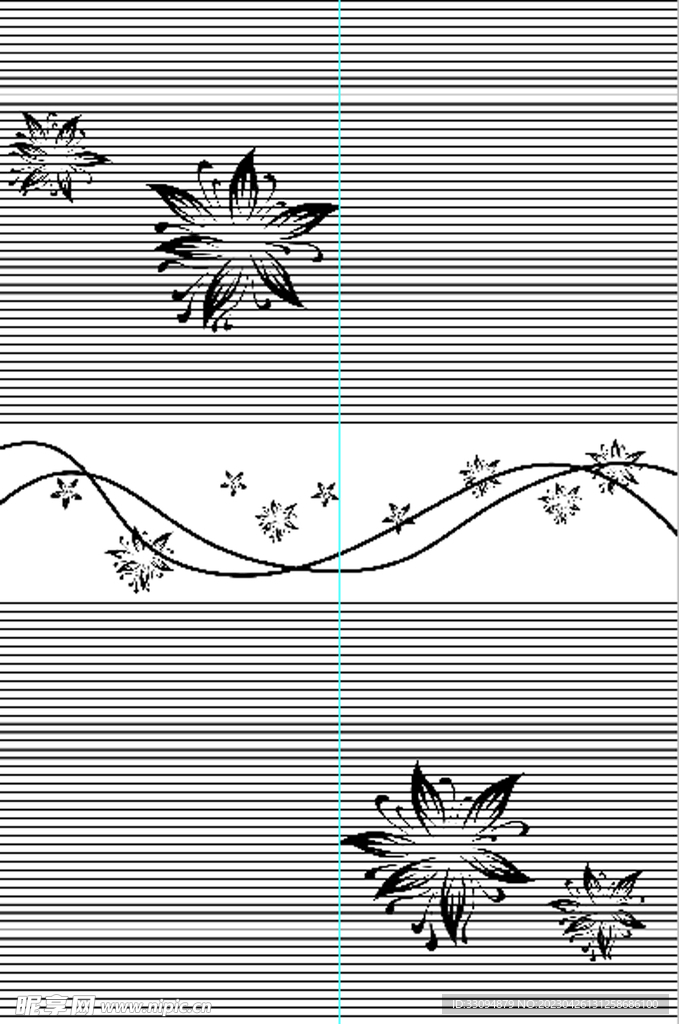 高清分层透明底浴室门打印图