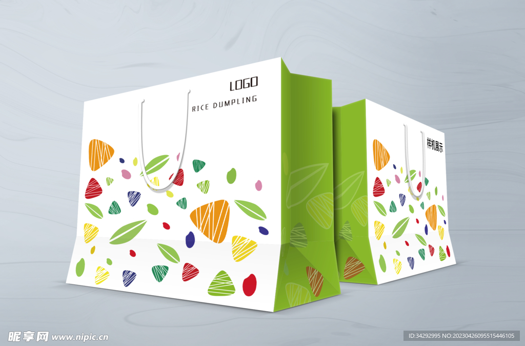 手提袋样机 手提袋贴图效果