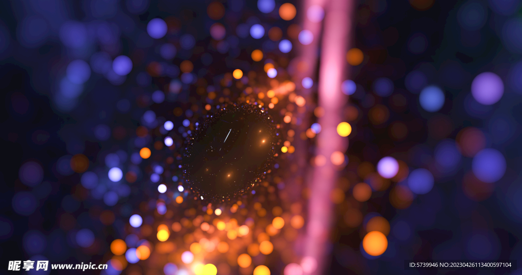唯美光影斑点晚会粒子舞台背景