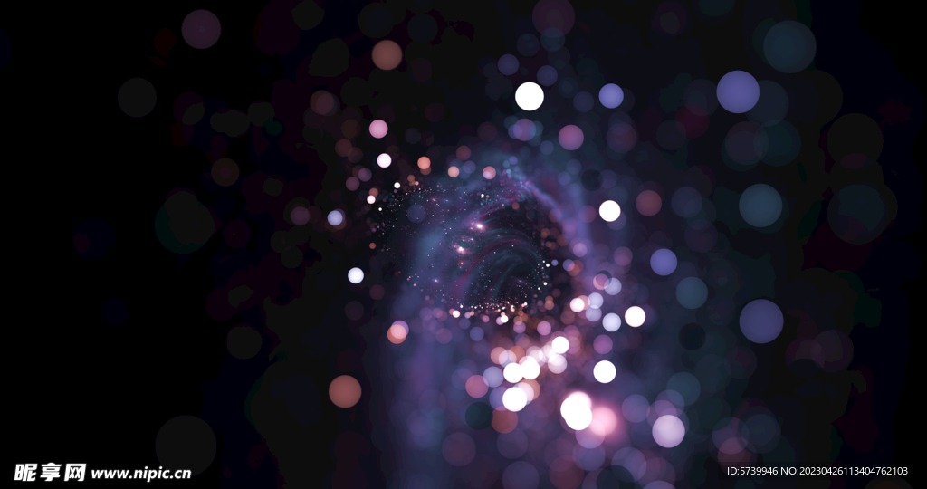 梦幻光影斑点晚会粒子舞台背景