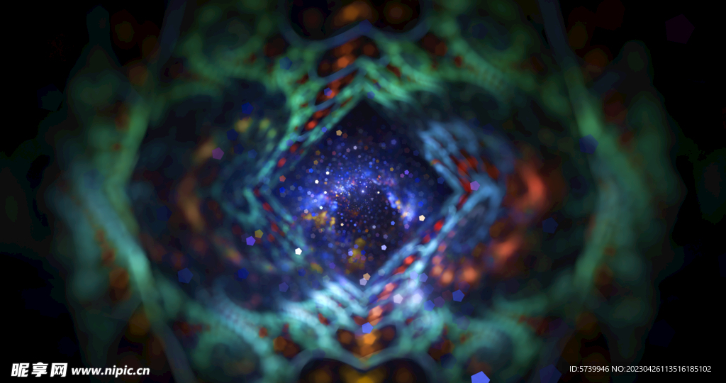 炫酷光影斑点晚会粒子舞台背景