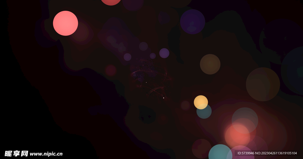 光晕光影斑点晚会粒子舞台背景