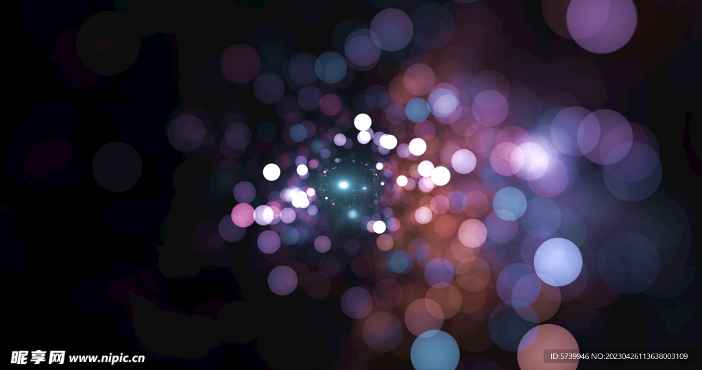 梦幻光影斑点晚会粒子舞台背景