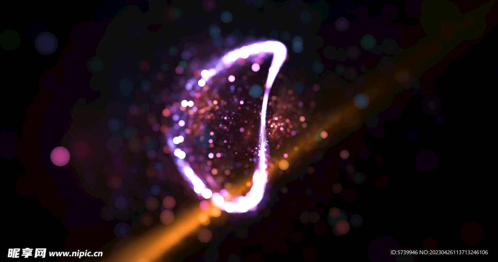 梦幻光影斑点晚会粒子舞台背景