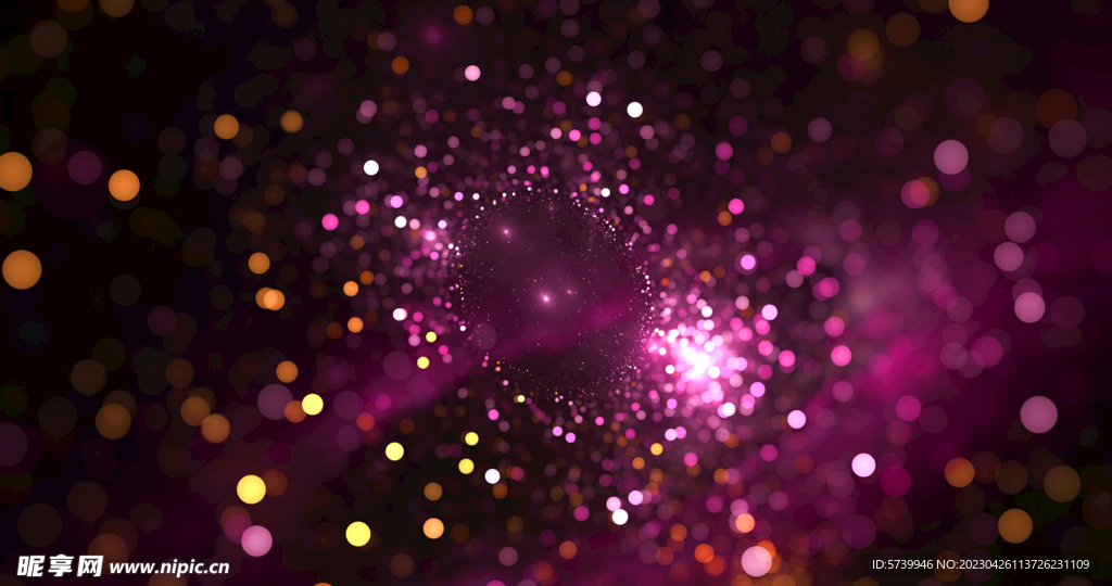 唯美光影斑点晚会粒子舞台背景
