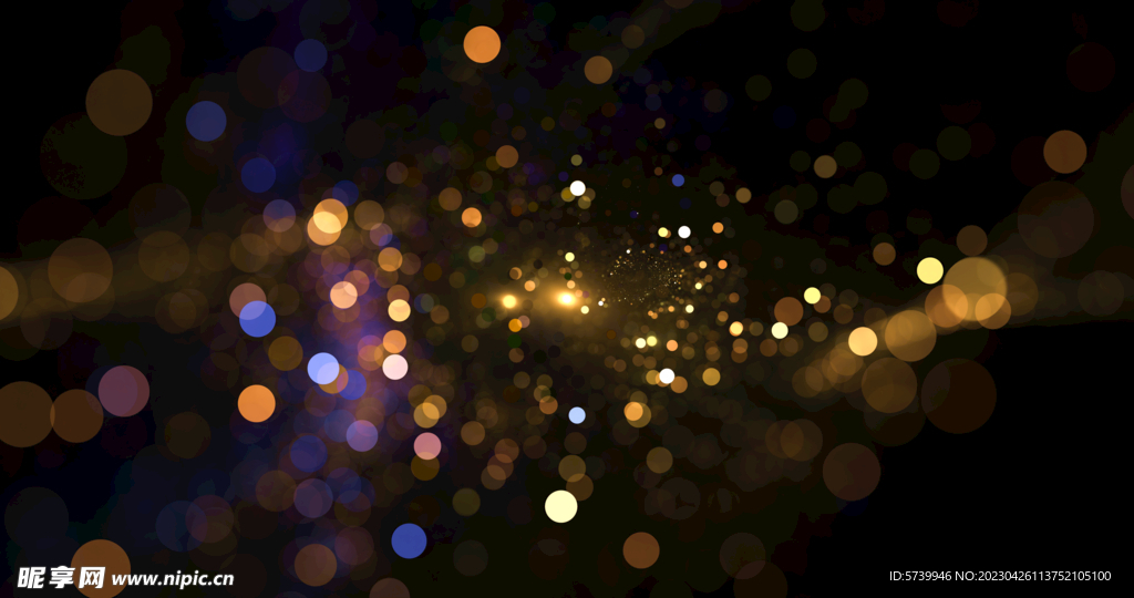 梦幻光影斑点晚会粒子舞台背景