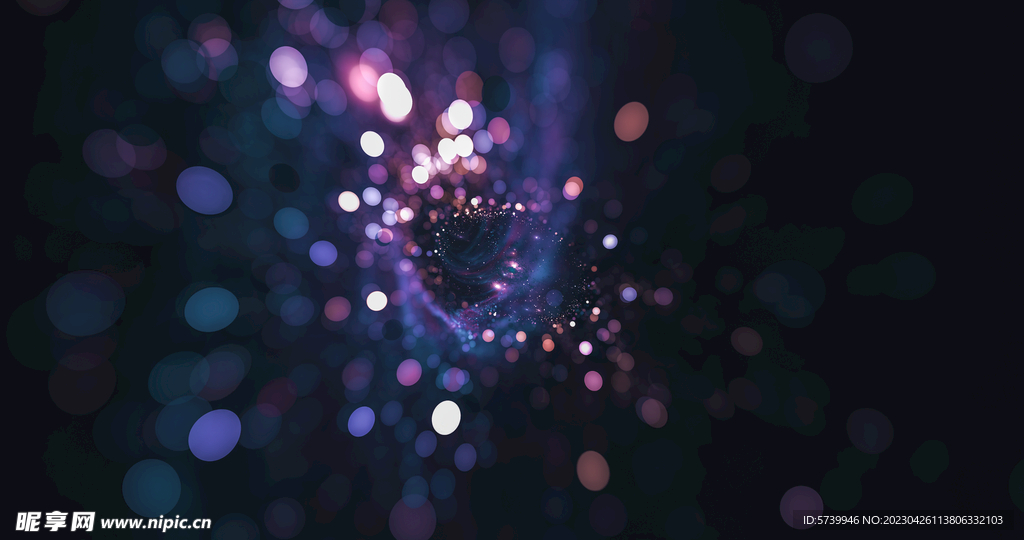 紫色光影斑点晚会粒子舞台背景