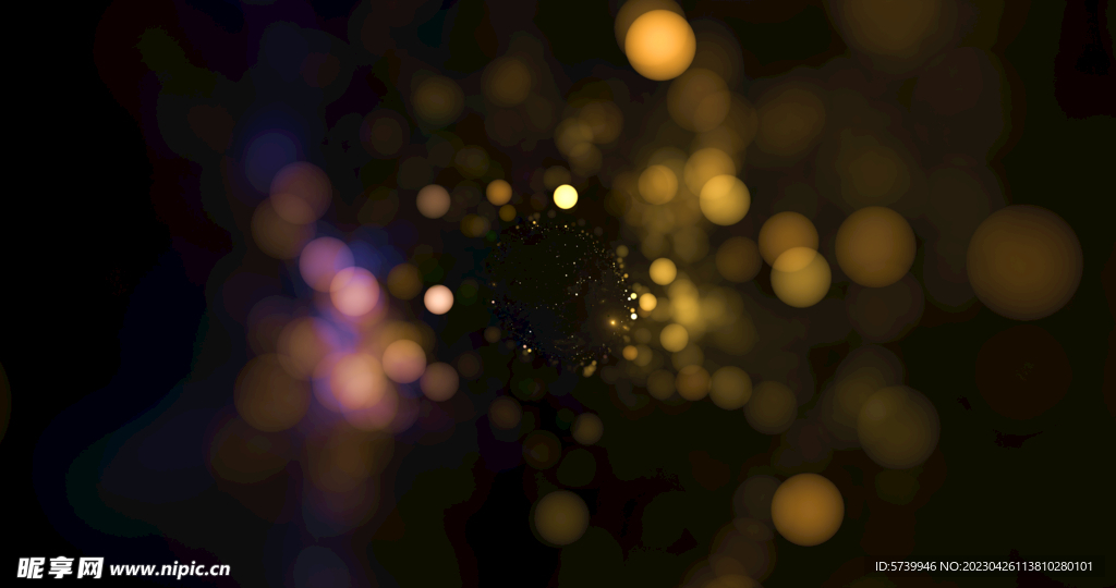 梦幻光影斑点晚会粒子舞台背景