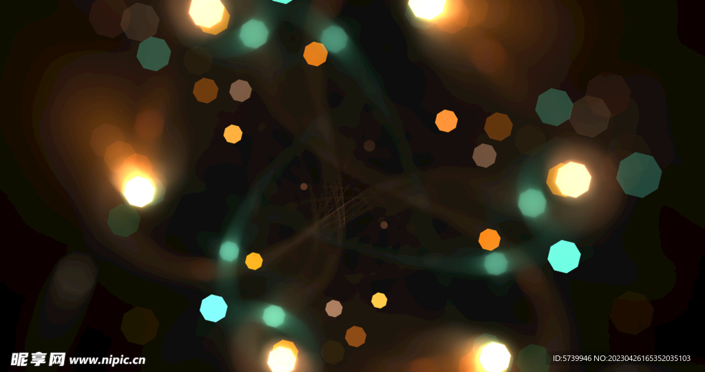 唯美光影斑点晚会粒子舞台背景