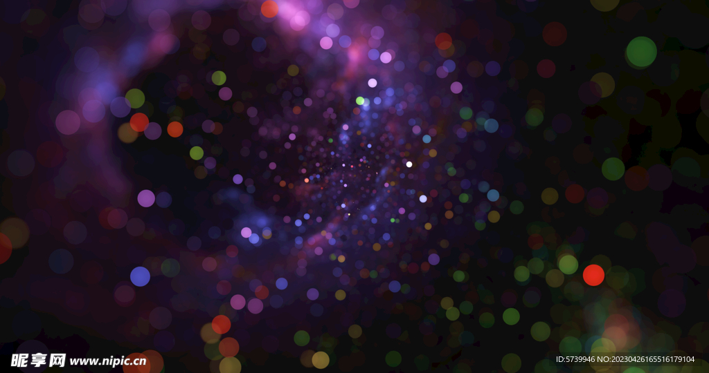 温馨光影斑点晚会粒子舞台背景