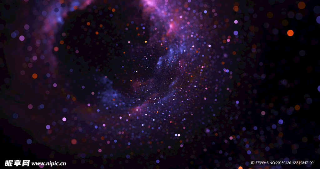 紫色光影斑点晚会粒子舞台背景