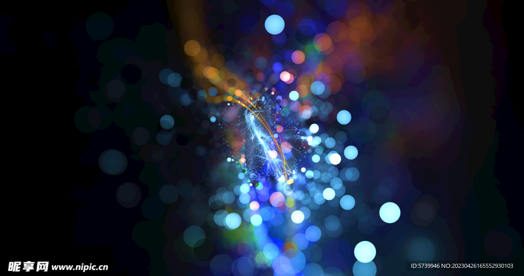 唯美光影斑点晚会粒子舞台背景