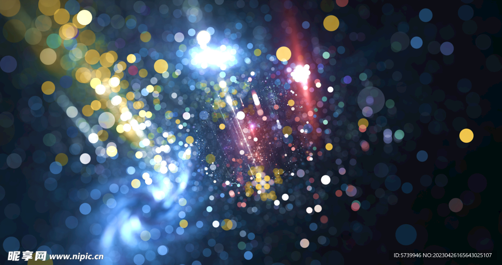 梦幻光影斑点晚会粒子舞台背景