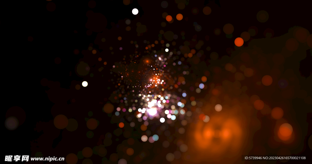 梦幻光影斑点晚会粒子舞台背景