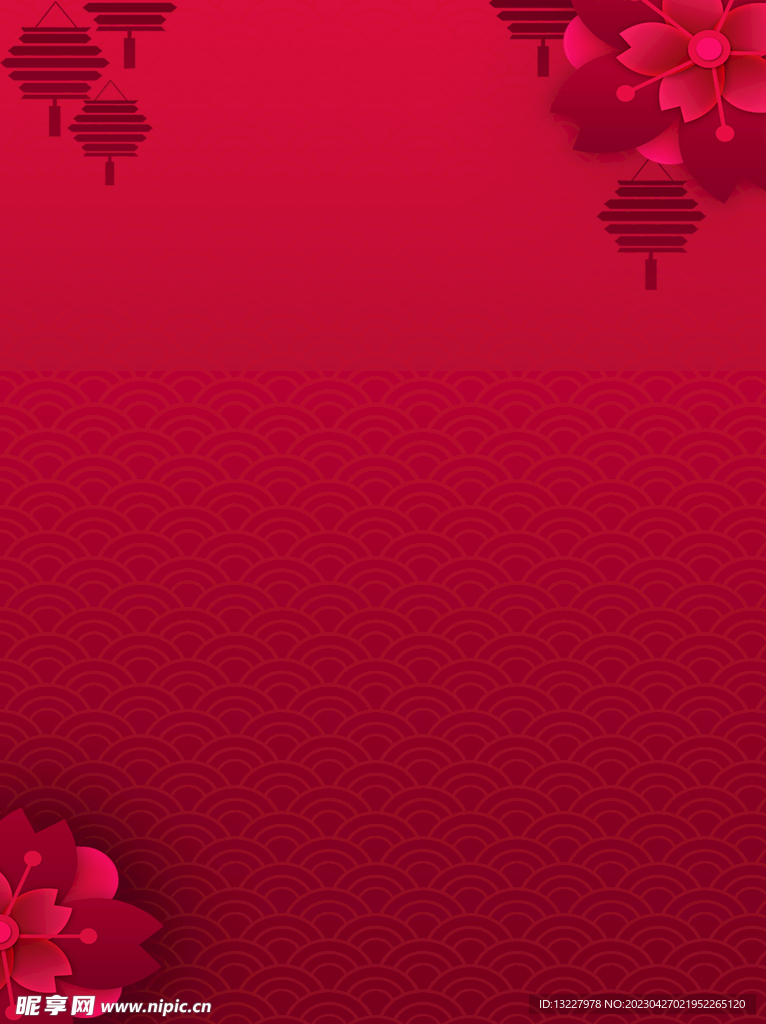 红色背景