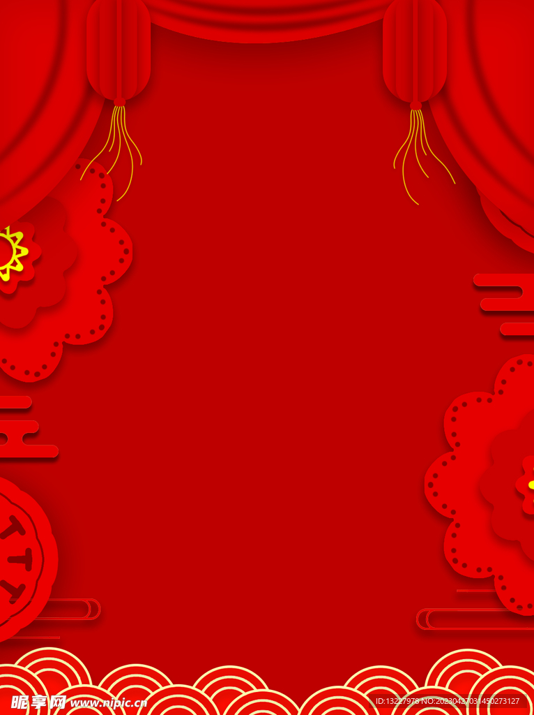 红色背景