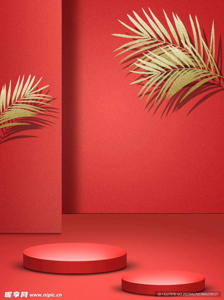 红色背景