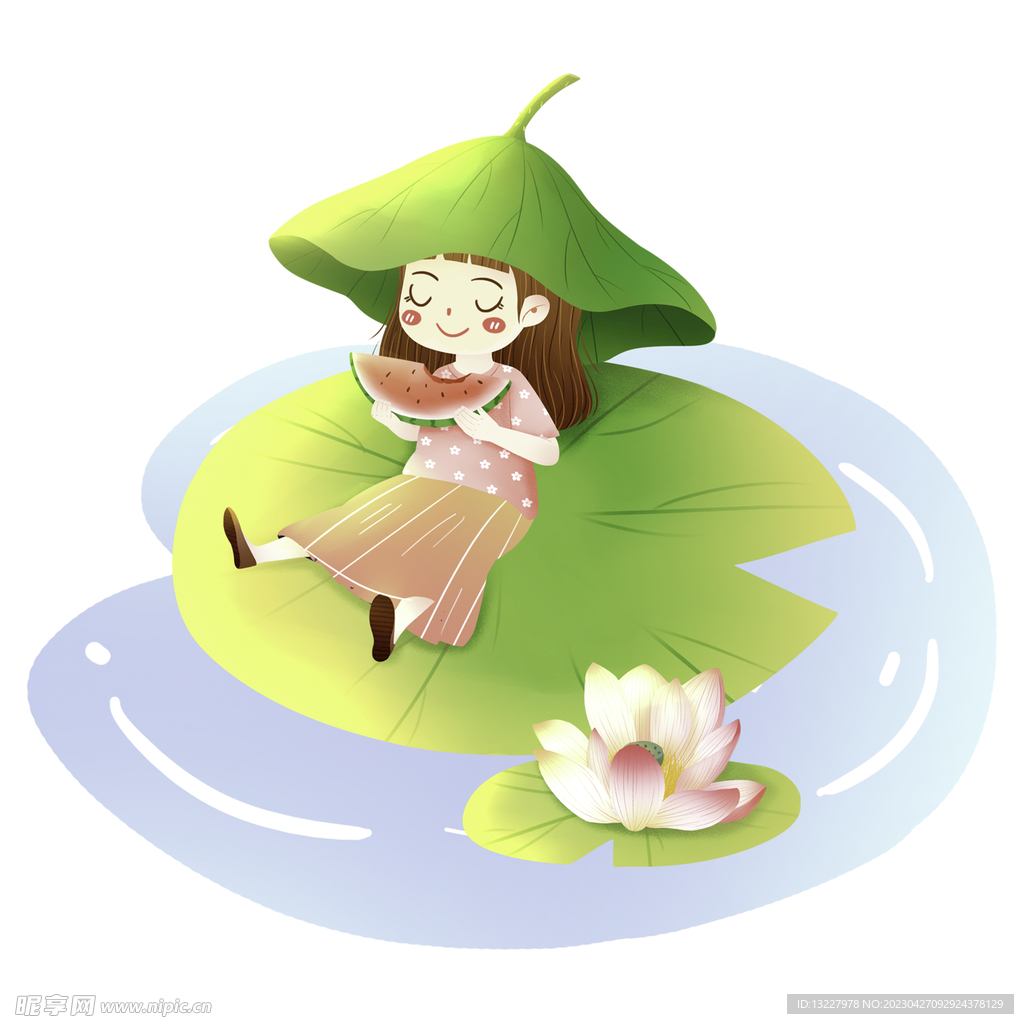 夏天夏季卡通元素