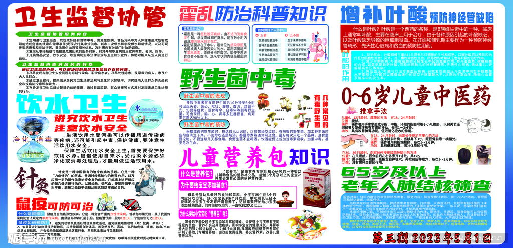 健康卫生教育展板