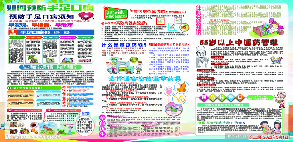 健康卫生教育展板