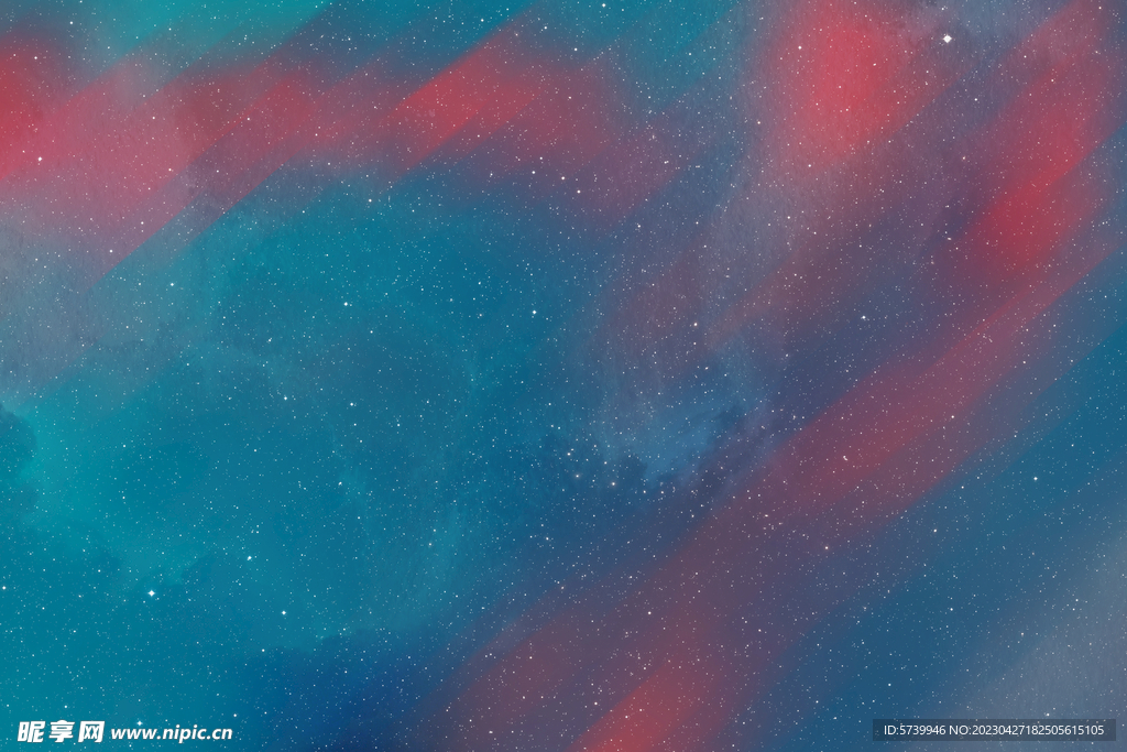 唯美极光星空背景图